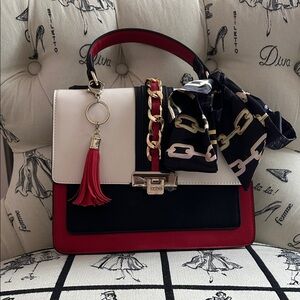 Elegant Red and Black Handbag Brand New!!!!!